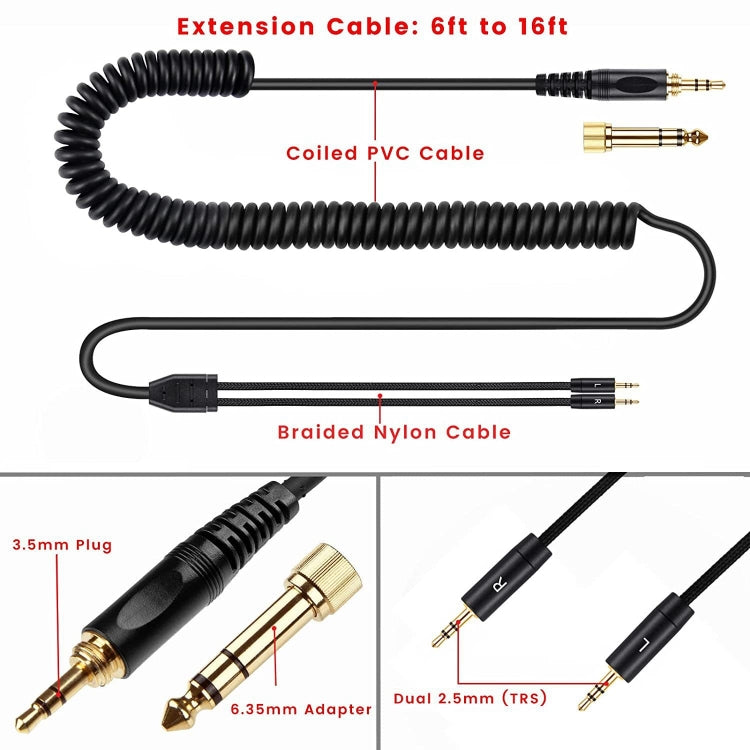 Cable de audio para auriculares ZS0228 para HIFIMAN HE400i HE560 1000