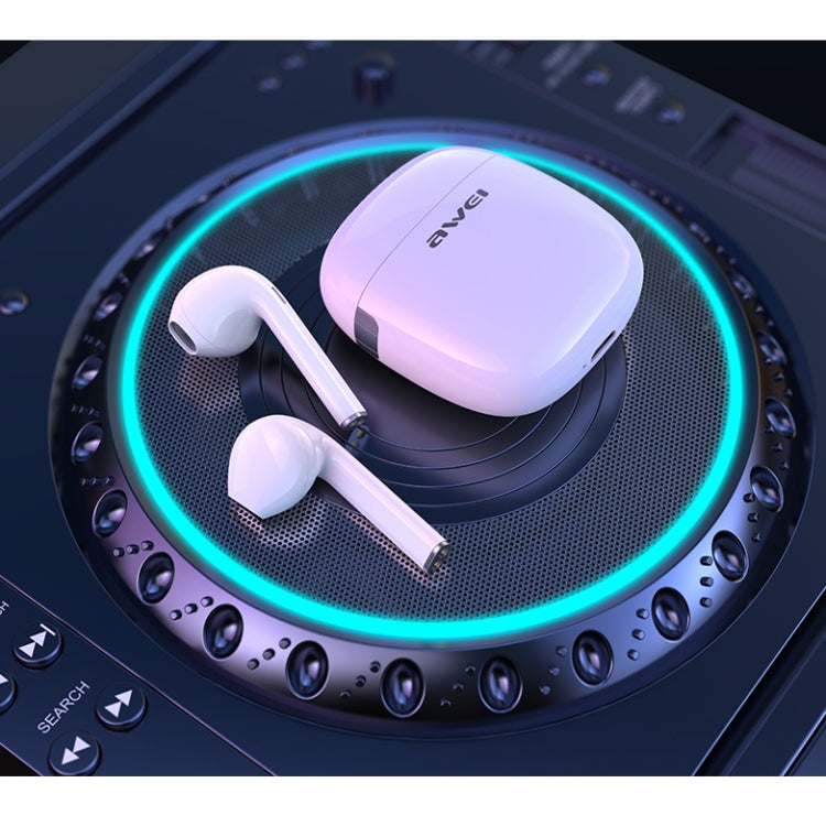 Awei T28 Bluetooth V5.0 Ture Auriculares inalámbricos deportivos TWS con estuche de carga
