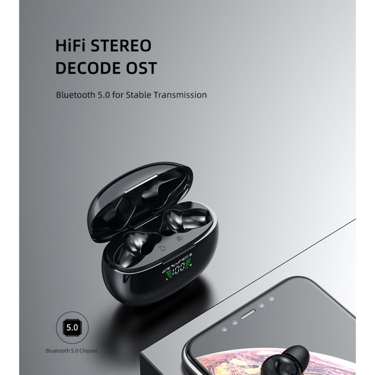 awei T15P Bluetooth V5.0 TWS Ture Auriculares inalámbricos deportivos con pantalla LED y estuche de carga, T15P