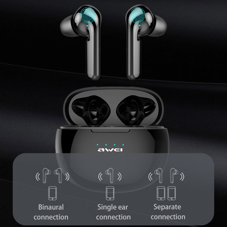 awei T15 TWS Bluetooth V5.0 Ture Auriculares deportivos inalámbricos con estuche de carga, T15