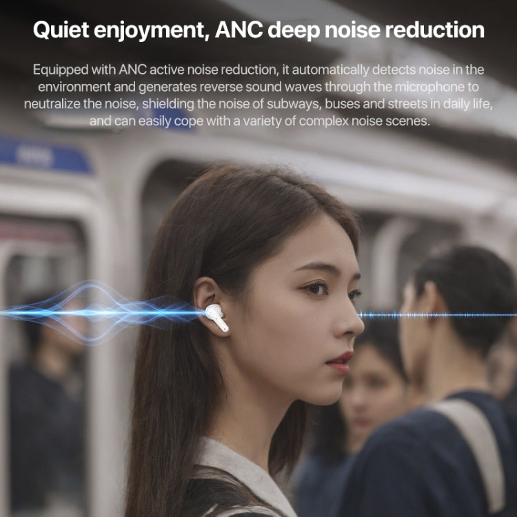 Auriculares inalámbricos Bluetooth TWS inteligentes con reducción de ruido dual Yesido TWS28 ANC+ENC, TWS28 Beige, TWS28 White