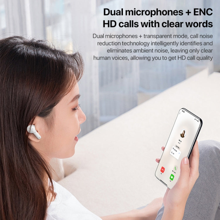 Auriculares inalámbricos Bluetooth TWS inteligentes con reducción de ruido dual Yesido TWS28 ANC+ENC, TWS28 Beige, TWS28 White