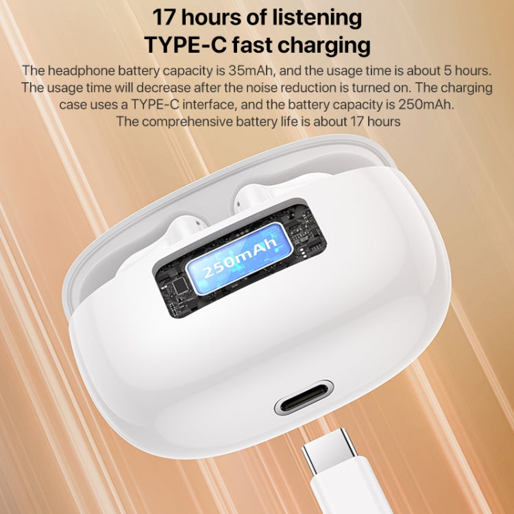 Auriculares inalámbricos Bluetooth TWS inteligentes con reducción de ruido dual Yesido TWS28 ANC+ENC, TWS28 Beige, TWS28 White