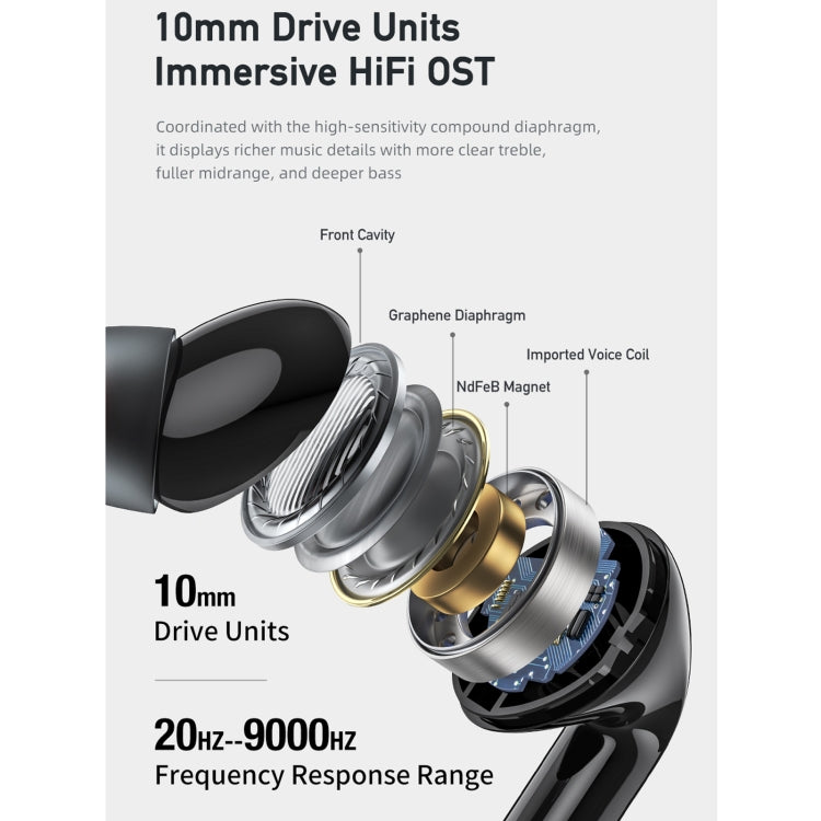 Awei TA8 Bluetooth 5.2 ANC Reducción activa de ruido Auricular inalámbrico Bluetooth, TA8