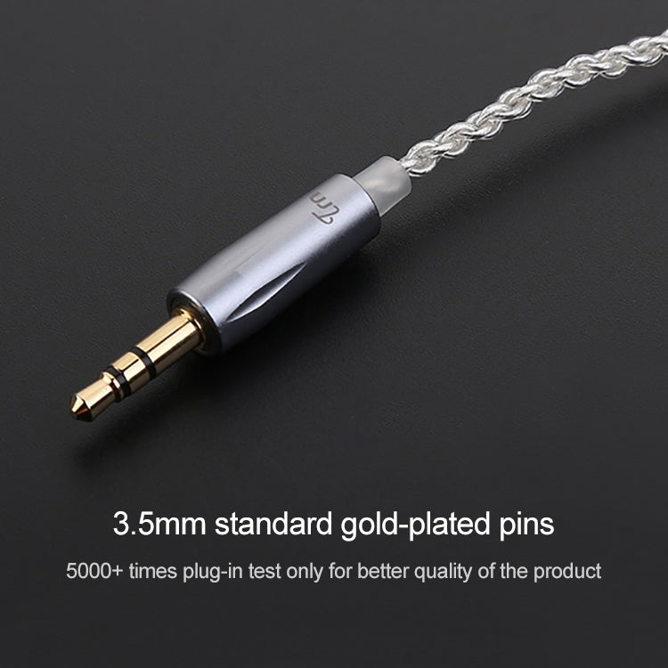 Cable de actualización chapado en plata TRN, Cable de auriculares con conexión A2DC para auriculares TRN V10 V20, A2DC