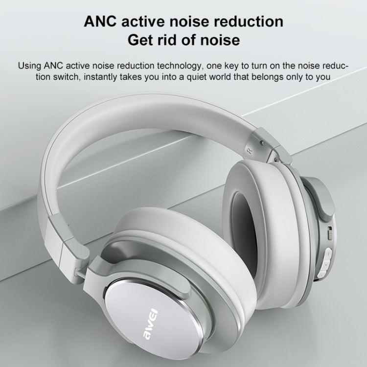 Awei A710BL Auriculares inalámbricos Bluetooth con cancelación de ruido ANC plegables, A710BL