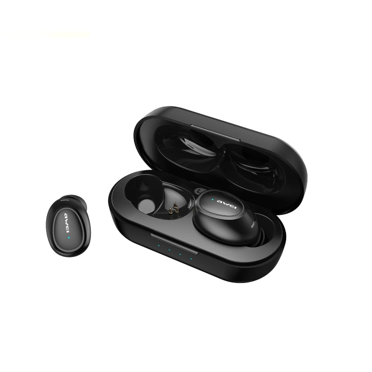 Awei T6C Bluetooth 5.0 Estéreo TWS Auricular Bluetooth binaural inalámbrico, compatible con función de carga inalámbrica