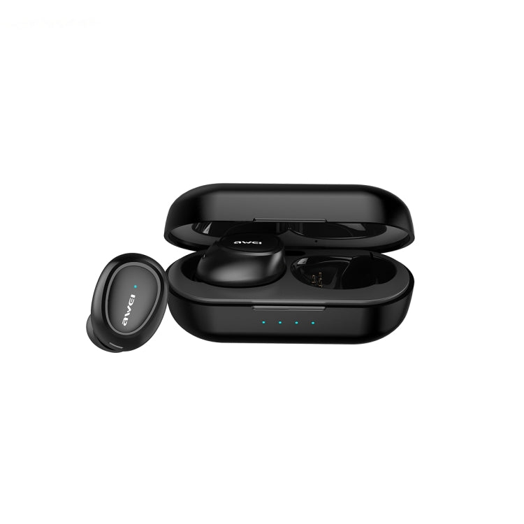 Awei T6C Bluetooth 5.0 Estéreo TWS Auricular Bluetooth binaural inalámbrico, compatible con función de carga inalámbrica