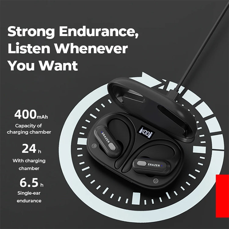 Lenovo XT60 Bluetooth 5.3 Auricular Bluetooth inalámbrico deportivo montado en la oreja, XT60 Pro