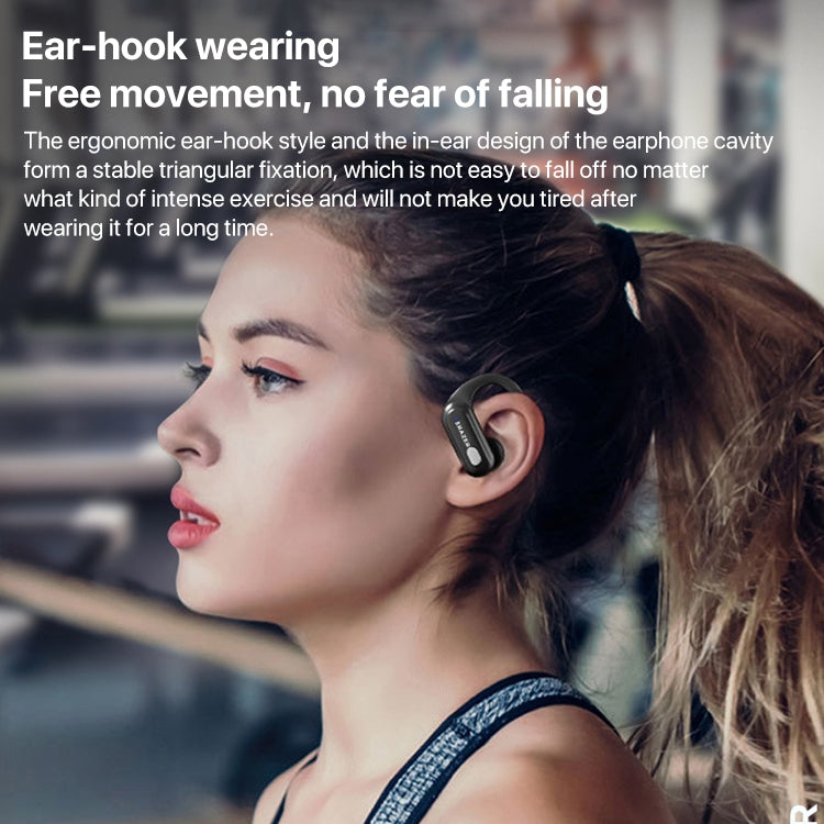Lenovo XT60 Bluetooth 5.3 Auricular Bluetooth inalámbrico deportivo montado en la oreja, XT60 Pro