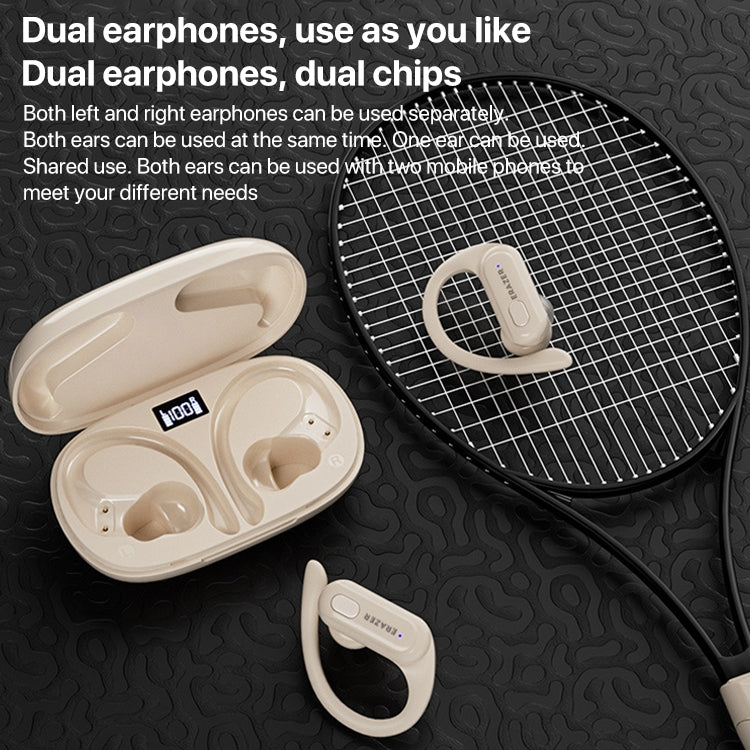 Lenovo XT60 Bluetooth 5.3 Auricular Bluetooth inalámbrico deportivo montado en la oreja, XT60 Pro