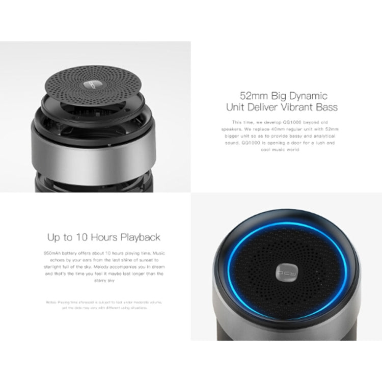 QCY BOX1 Mini altavoz portátil Música inalámbrica Metal V4.2 Altavoces Bluetooth