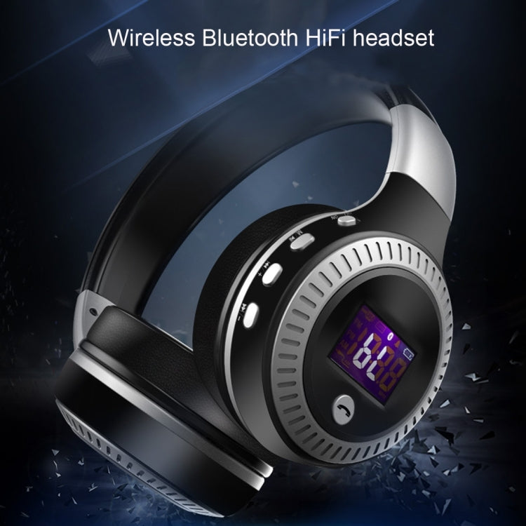 Zealot B19 Auriculares de música estéreo Bluetooth con diadema plegable y pantalla para iPhone, Galaxy, Huawei, Xiaomi, LG, HTC y otros teléfonos inteligentes