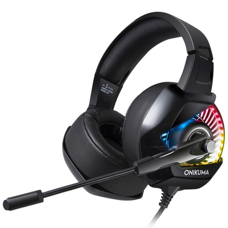 ONIKUMA K6 Auriculares estéreo envolventes para juegos con micrófono y luces RGB