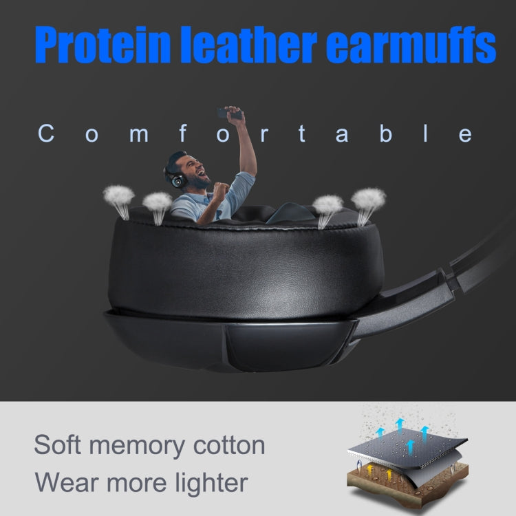 ONIKUMA K6 Auriculares estéreo envolventes para juegos con micrófono y luces RGB