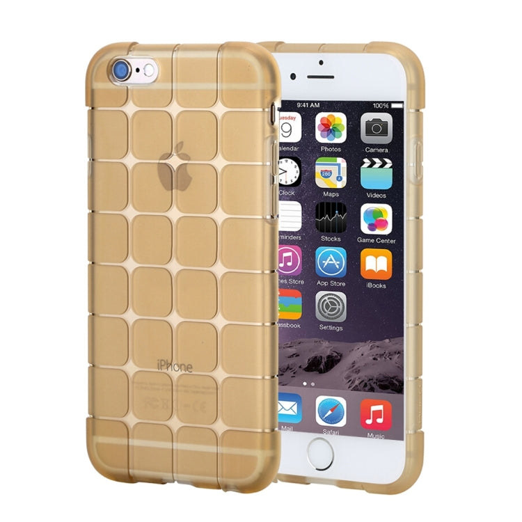 Serie Rock Magic Cube para iPhone 6 Plus y 6s Plus Funda protectora trasera transparente de TPU suave