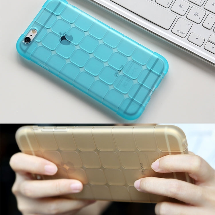 Serie Rock Magic Cube para iPhone 6 Plus y 6s Plus Funda protectora trasera transparente de TPU suave