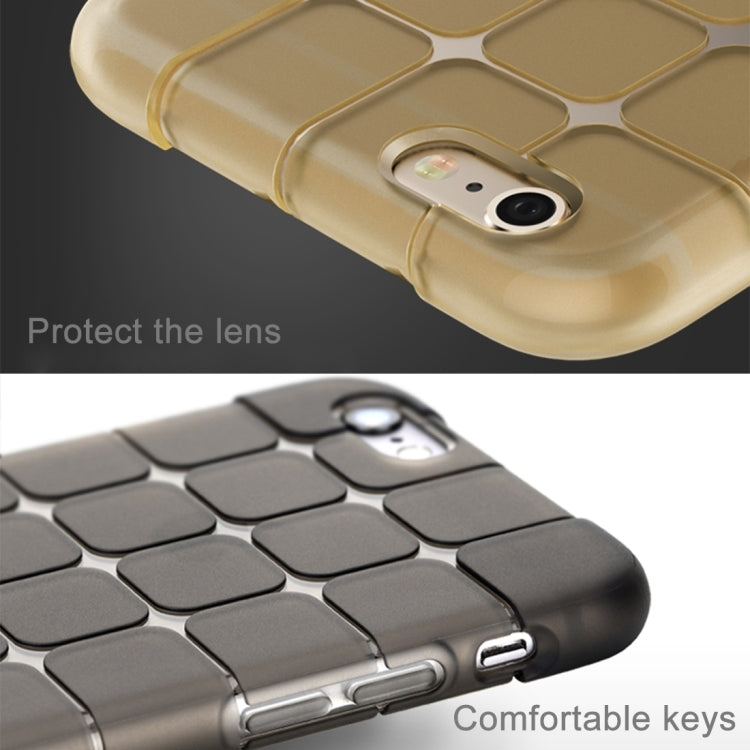 Serie Rock Magic Cube para iPhone 6 Plus y 6s Plus Funda protectora trasera transparente de TPU suave