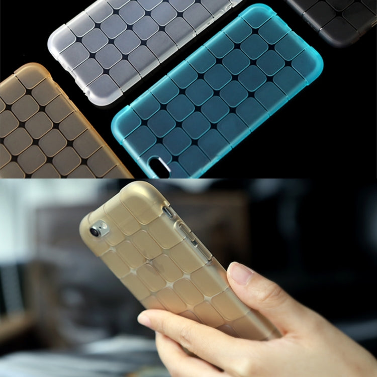 Serie Rock Magic Cube para iPhone 6 Plus y 6s Plus Funda protectora trasera transparente de TPU suave
