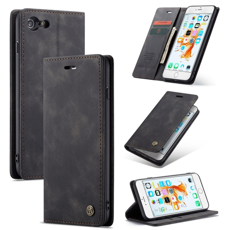 CaseMe-013 Funda de cuero con tapa horizontal esmerilada retro multifuncional para iPhone 6 Plus / 6s Plus, con ranura para tarjeta, soporte y billetera, For iPhone 6 Plus / 6s Plus
