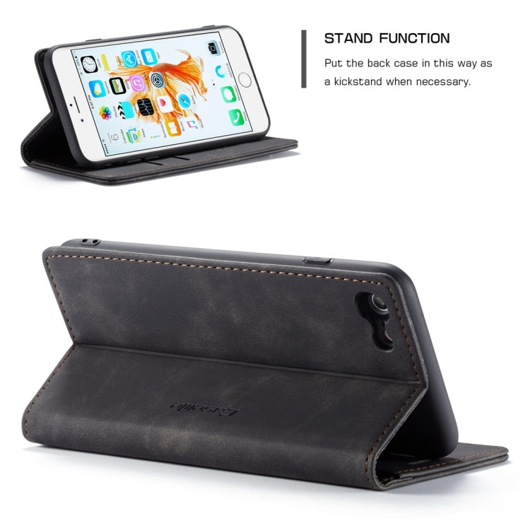 CaseMe-013 Funda de cuero con tapa horizontal esmerilada retro multifuncional para iPhone 6 Plus / 6s Plus, con ranura para tarjeta, soporte y billetera, For iPhone 6 Plus / 6s Plus