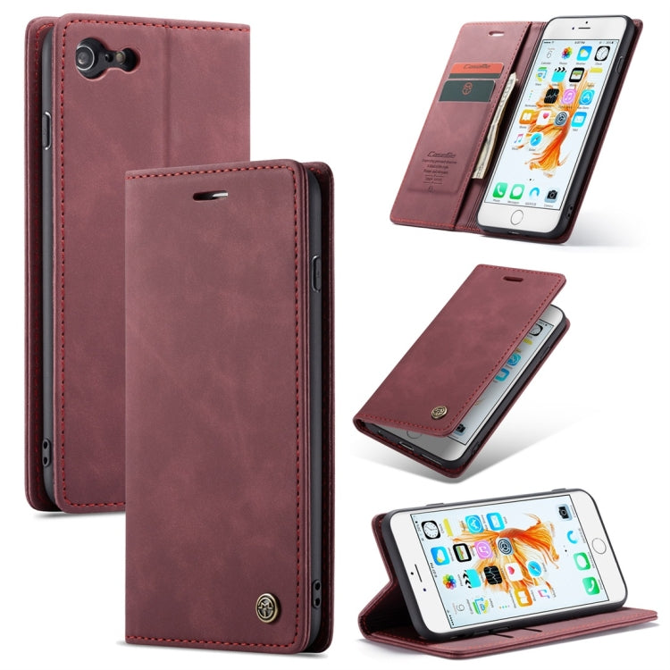 CaseMe-013 Funda de cuero con tapa horizontal esmerilada retro multifuncional para iPhone 6 Plus / 6s Plus, con ranura para tarjeta, soporte y billetera, For iPhone 6 Plus / 6s Plus