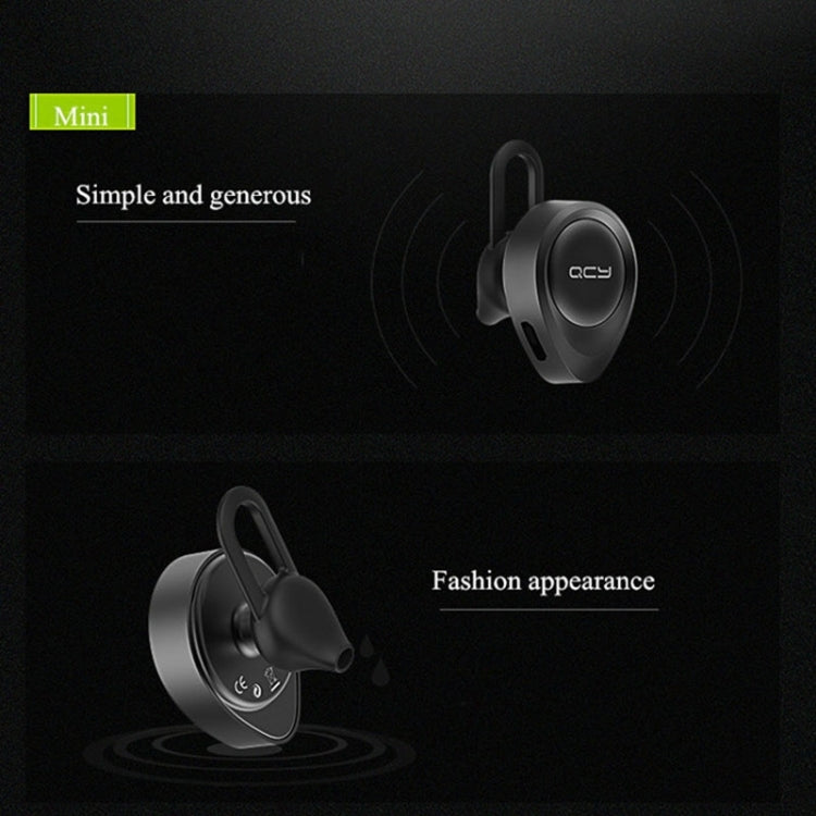 QCY J11 Auricular inalámbrico Bluetooth 4.1 de conducción universal con micrófono para teléfonos inteligentes u otros dispositivos Bluetooth, distancia efectiva de Bluetooth: 10 M