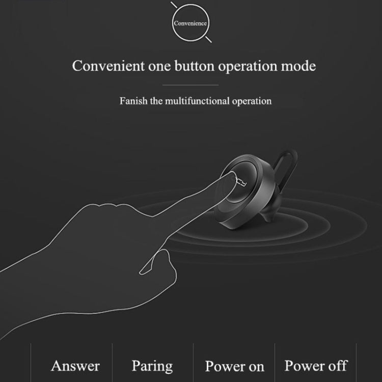 QCY J11 Auricular inalámbrico Bluetooth 4.1 de conducción universal con micrófono para teléfonos inteligentes u otros dispositivos Bluetooth, distancia efectiva de Bluetooth: 10 M