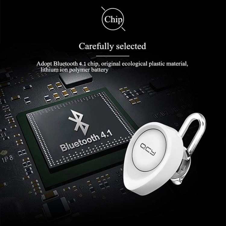 QCY J11 Auricular inalámbrico Bluetooth 4.1 de conducción universal con micrófono para teléfonos inteligentes u otros dispositivos Bluetooth, distancia efectiva de Bluetooth: 10 M