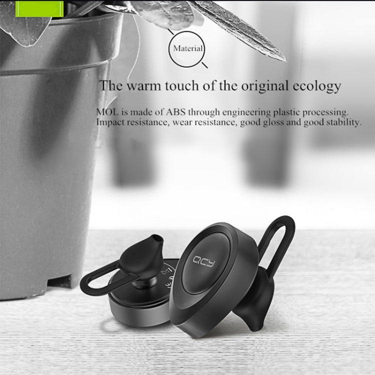 QCY J11 Auricular inalámbrico Bluetooth 4.1 de conducción universal con micrófono para teléfonos inteligentes u otros dispositivos Bluetooth, distancia efectiva de Bluetooth: 10 M