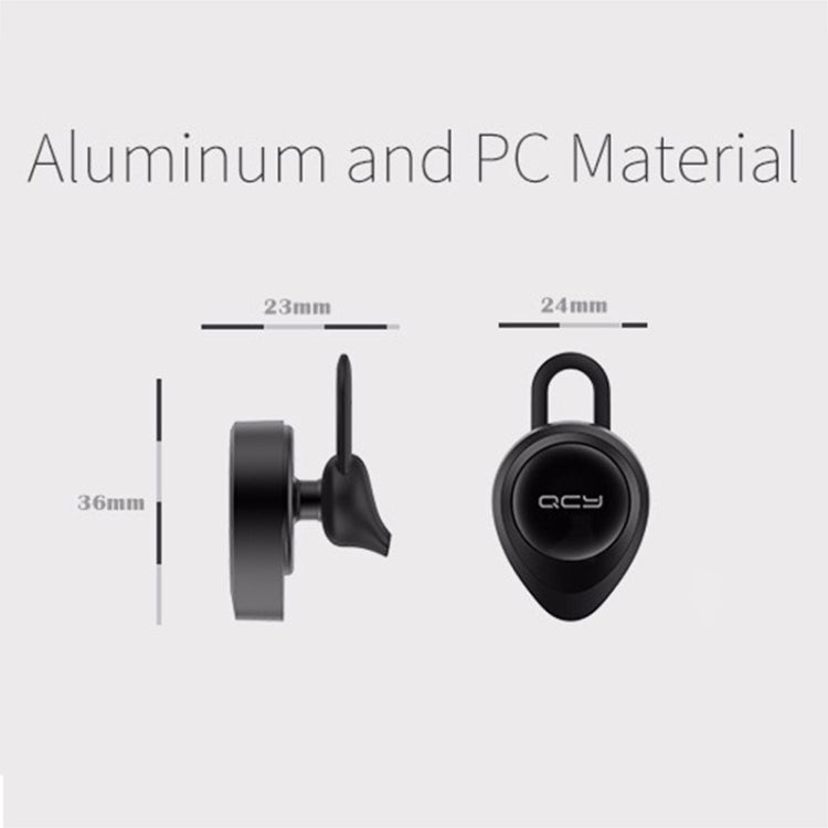 QCY J11 Auricular inalámbrico Bluetooth 4.1 de conducción universal con micrófono para teléfonos inteligentes u otros dispositivos Bluetooth, distancia efectiva de Bluetooth: 10 M