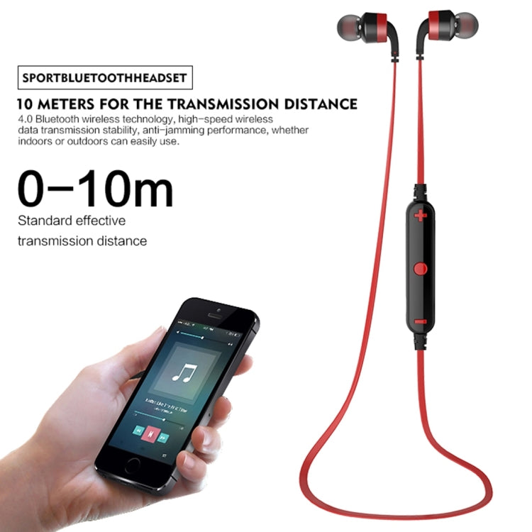 Auricular Bluetooth inalámbrico deportivo AWEI A960BL con control de cable, compatible con llamadas manos libres
