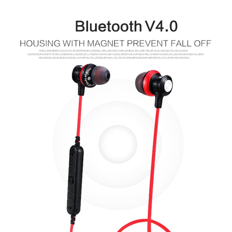 Auricular Bluetooth magnético deportivo inalámbrico AWEI A980BL con control de cable, compatible con llamada manos libres