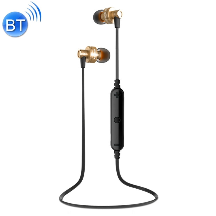AWEI A990BL Auricular estéreo Bluetooth inalámbrico deportivo con control de cable + micrófono, compatible con llamadas manos libres
