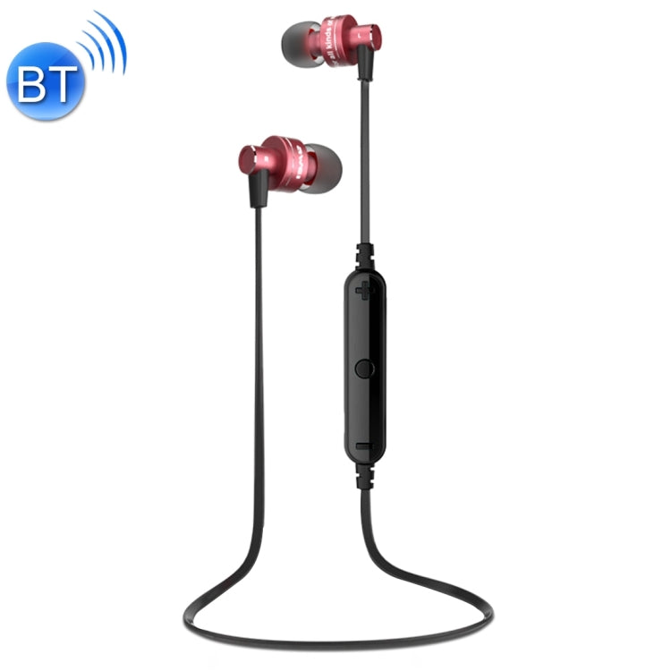 AWEI A990BL Auricular estéreo Bluetooth inalámbrico deportivo con control de cable + micrófono, compatible con llamadas manos libres