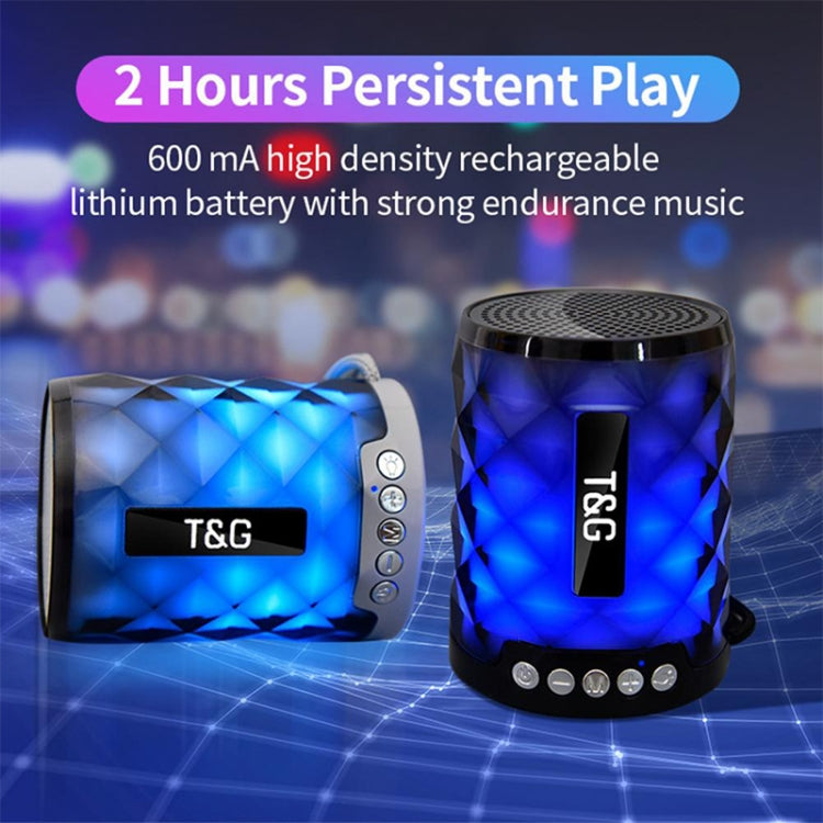 T&G TG155 Bluetooth 4.2 Mini Altavoz Bluetooth Inalámbrico Portátil con Luces de Colores