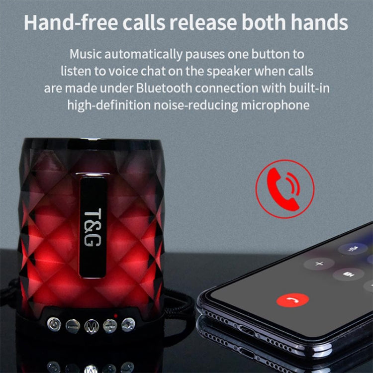 T&G TG155 Bluetooth 4.2 Mini Altavoz Bluetooth Inalámbrico Portátil con Luces de Colores