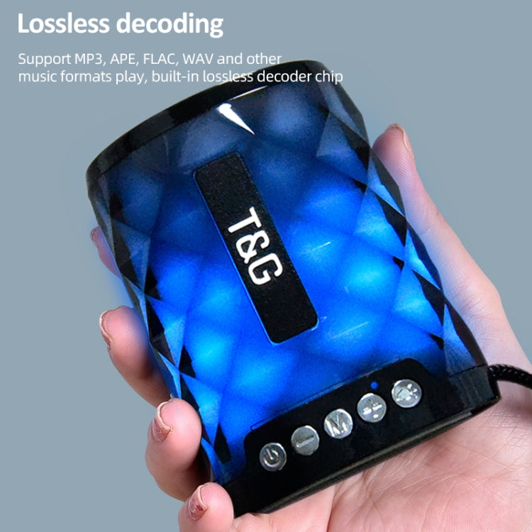 T&G TG155 Bluetooth 4.2 Mini Altavoz Bluetooth Inalámbrico Portátil con Luces de Colores