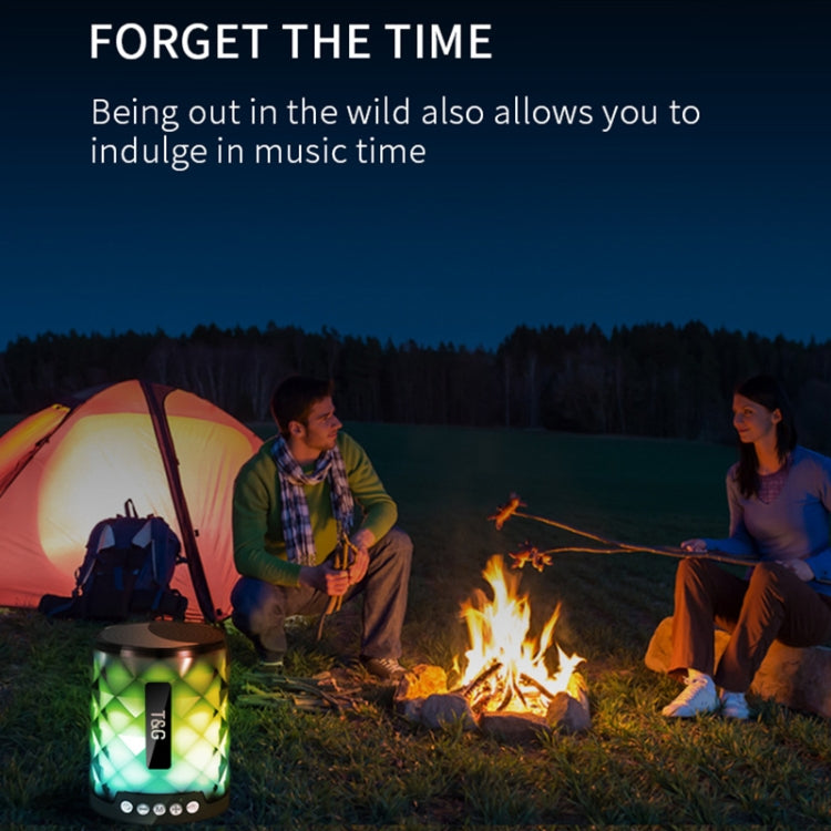 T&G TG155 Bluetooth 4.2 Mini Altavoz Bluetooth Inalámbrico Portátil con Luces de Colores
