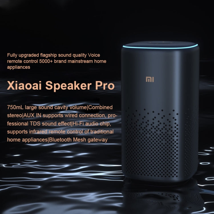 Altavoz Xiaomi Xiaoai Pro con gran volumen de cavidad de sonido de 750 ml / Conexión por cable AUX IN / Estéreo combinado / Audio DTS profesional / Chip de audio Hi-Fi / Control remoto por infrarrojos Electrodomésticos tradicionales / Puerta de enlace ...