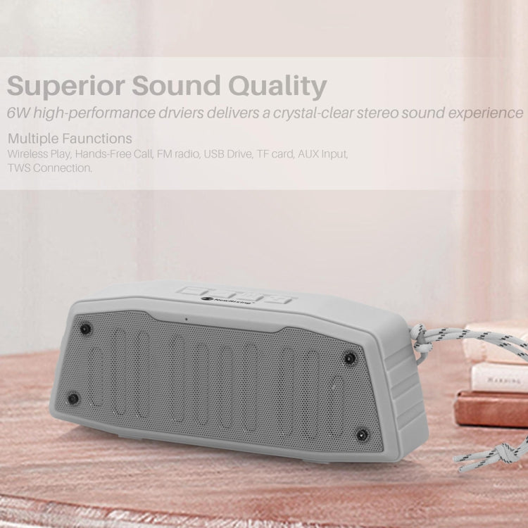 NewRixing NR-4019 Altavoz Bluetooth portátil para exteriores con función de llamada manos libres, compatible con tarjeta TF, USB, FM y AUX