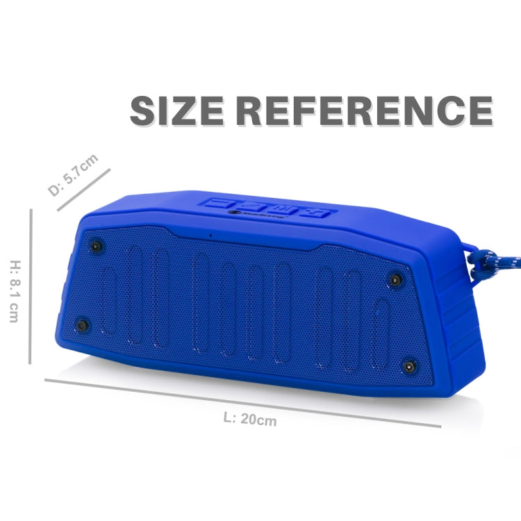 NewRixing NR-4019 Altavoz Bluetooth portátil para exteriores con función de llamada manos libres, compatible con tarjeta TF, USB, FM y AUX