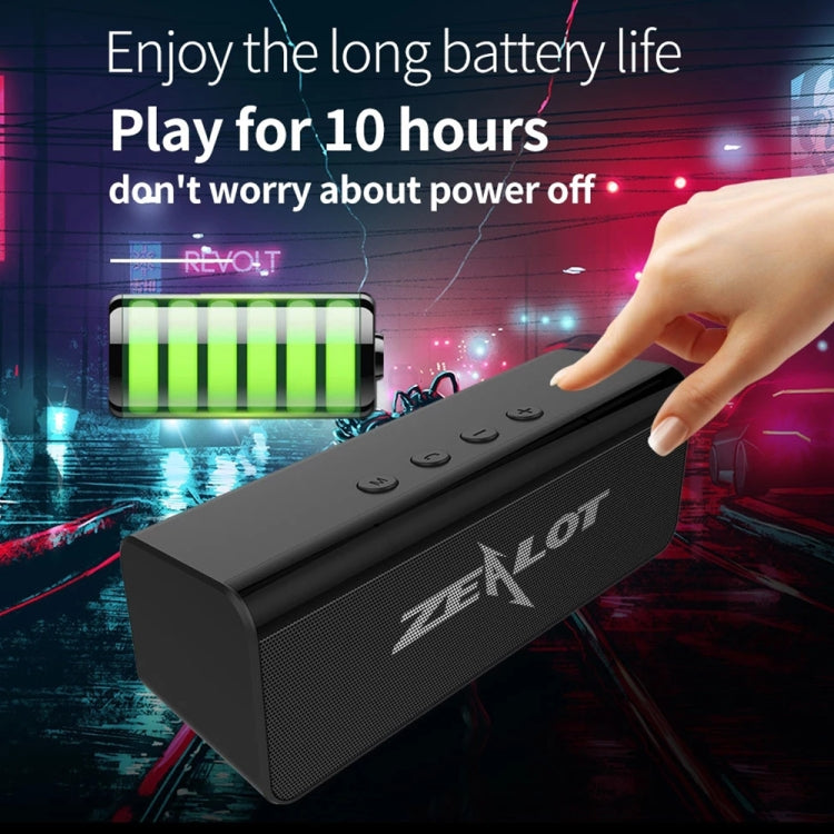 ZEALOT S31 10W 3D Altavoz Bluetooth inalámbrico estéreo HiFi, compatible con tarjeta manos libres/USB/AUX/TF, S31