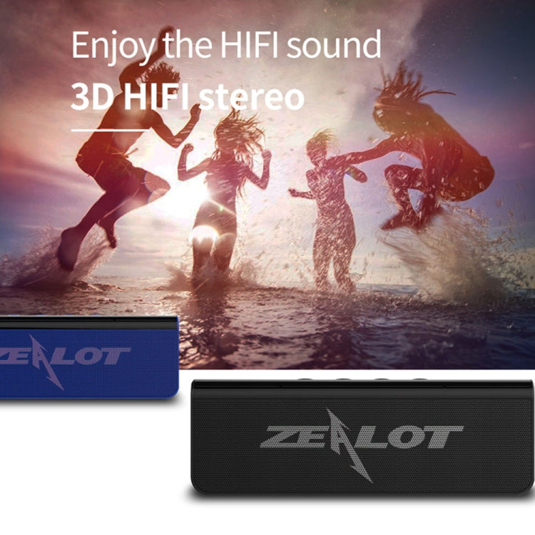 ZEALOT S31 10W 3D Altavoz Bluetooth inalámbrico estéreo HiFi, compatible con tarjeta manos libres/USB/AUX/TF, S31