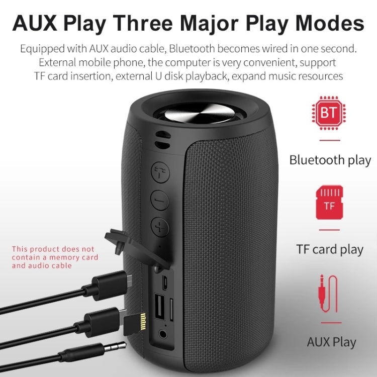 ZEALOT S32 Altavoz Bluetooth inalámbrico con graves HiFi de 5W, compatible con manos libres/USB/AUX, S32