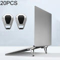 20 PCS R-JUST BJ01 Soporte plegable universal para computadora portátil con forma de escudo adhesivo, 20 PCS BJ01