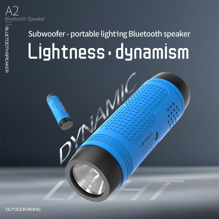 ZEALOT A2 Altavoz Bluetooth inalámbrico de graves multifuncional, micrófono incorporado, compatible con llamadas Bluetooth, tarjeta AUX, TF y luces LED