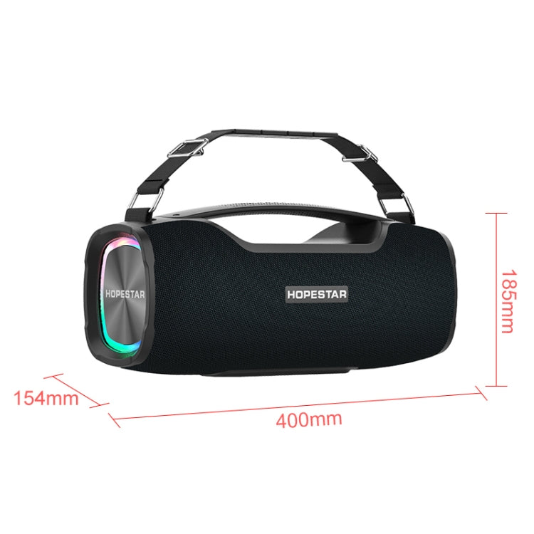 Altavoz Bluetooth portátil para exteriores HOPESTAR A6X TWS con luces musicales coloridas, soporte para banco de energía, llamadas manos libres, disco U, tarjeta TF y AUX de 3,5 mm, A6X Black, A6X Green