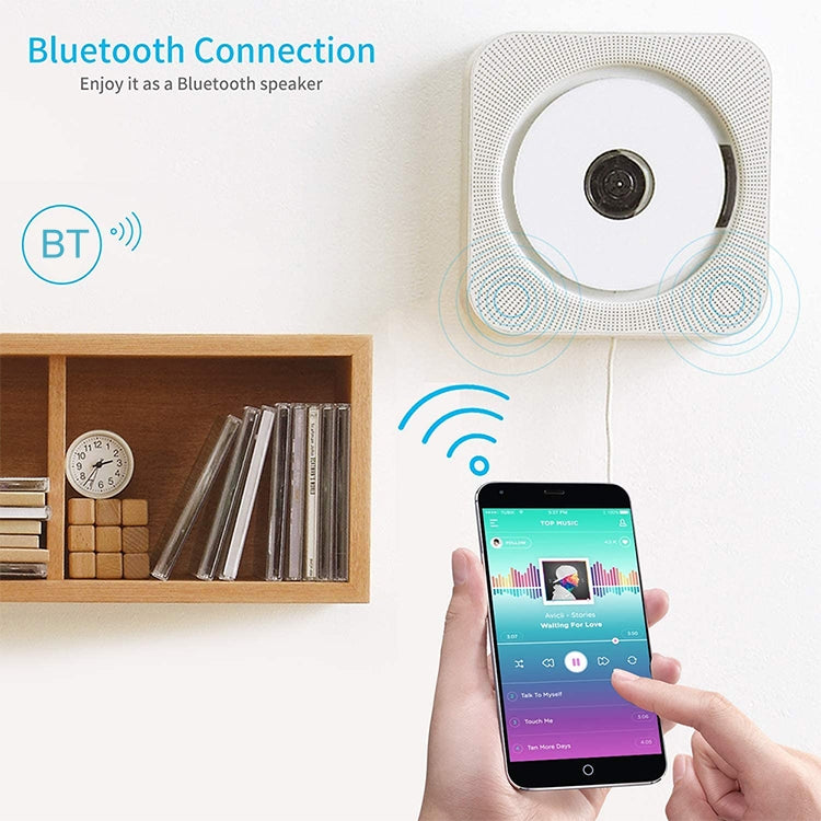 El reproductor de CD portátil con altavoz Bluetooth y pantalla digital de segunda generación con control remoto, Digital Display