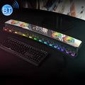 SOAIY SH39 Efecto de iluminación de espectro colorido + Botones mecánicos + Alarma de reloj + Batería Altavoz Bluetooth para juegos en casa de escritorio, Deluxe Edition